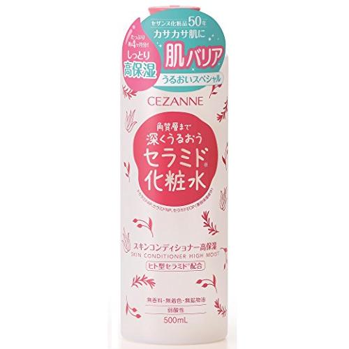 セザンヌ スキンコンディショナー高保湿 500ml セラミド 大容量 : 雑貨