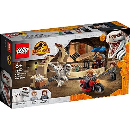 おとしかご回転式 レゴ(LEGO) ジュラシック・ワールド アトロキラプトルのバイクチェイス