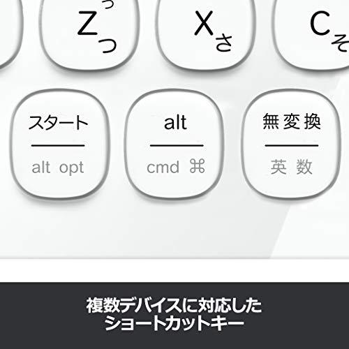ロジクール ワイヤレスキーボード K480WH Bluetooth キーボード ワイヤレス 無線 Windows Mac iOS Android C｜otogizakka｜05