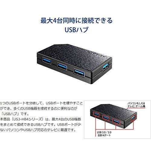 I-O DATA USBハブ(4ポート) TV・AV機器用 ACアダプター添付 USB 3.0/2.0対応 US3-HB4AC｜otogizakka｜02