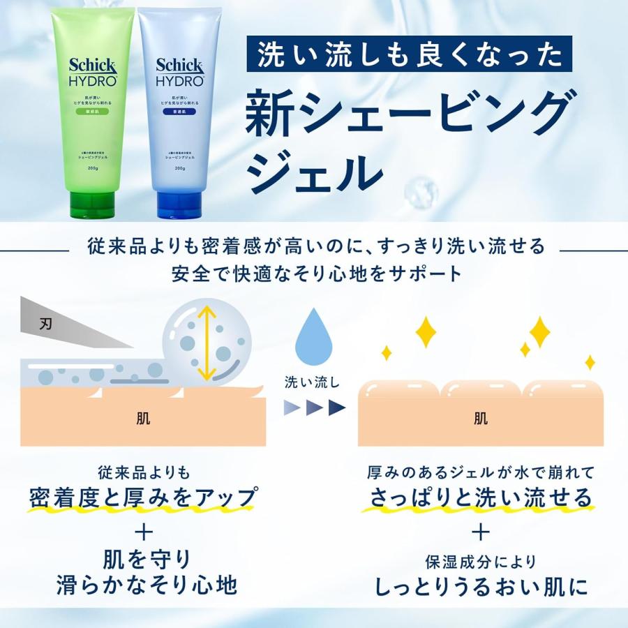 Schick(シック) ハイドロプレミアムシェービングジェル敏感肌用200g×3