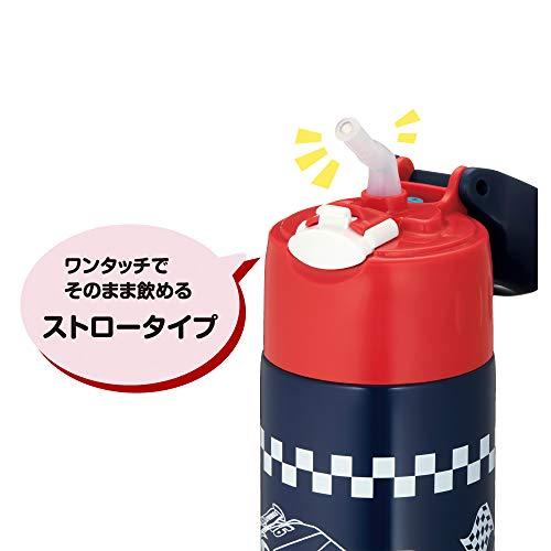 サーモス 水筒 真空断熱ストローボトル 400ml カーズ ネイビーレッド 保冷専用 FHL-402FDS NV-R｜otogizakka｜03