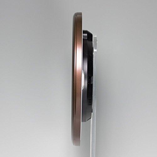 セイコークロック 掛け時計 01:茶メタリック 01:直径35cm 電波