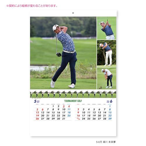 新日本カレンダー 2024年 カレンダー 壁掛け トーナメントゴルフ 年表付 607×425mm NK128｜otogizakka｜02