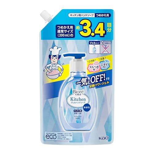 ビオレu キッチンジェルハンドソープ 無香性 つめかえ 680ml