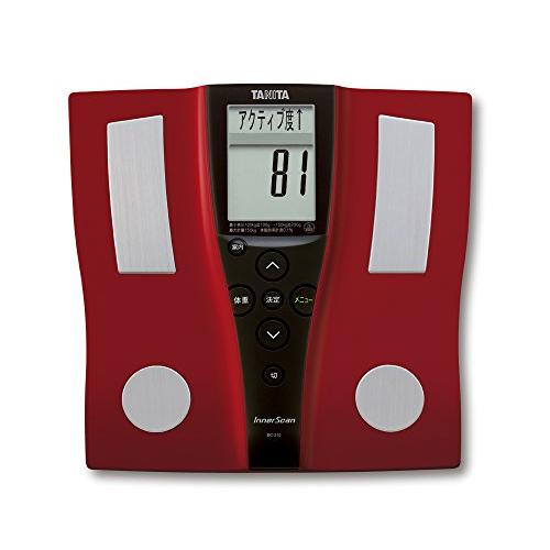 タニタ 体組成計 BC-210-RD(レッド) 乗るピタ機能で簡単測定_1