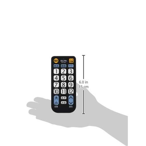 エルパ (ELPA) テレビリモコン 国内主要メーカー対応 IRC-202T (BK