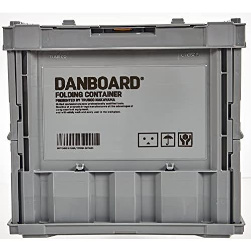 トラスコ中山 TRUSCO ダンボー 薄型折りたたみコンテナ 50L ロックフタ