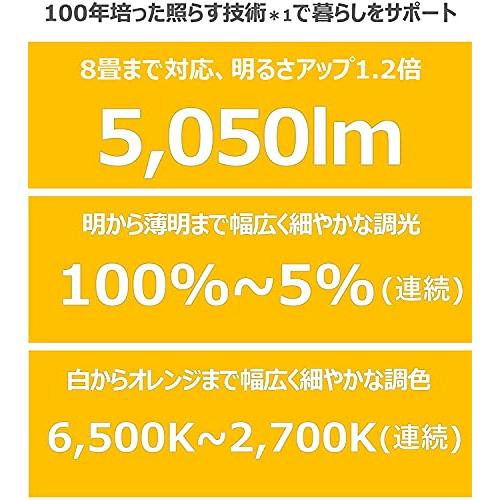 パナソニック LEDシーリングライト 調光・調色タイプ リモコン付 ~12畳