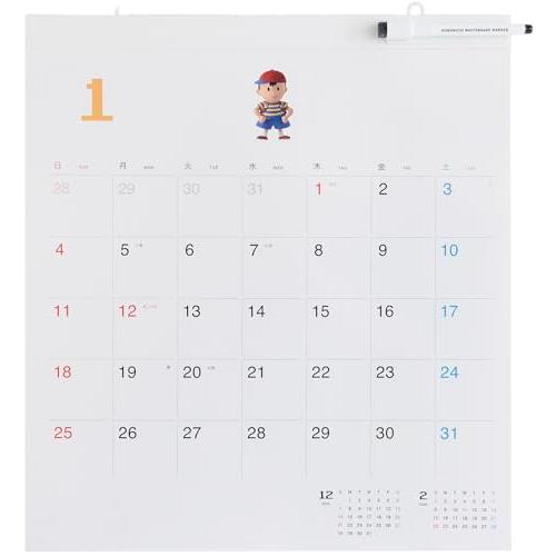 ほぼ日ホワイトボードカレンダー2026(MOTHER)フルサイズ 壁掛け : 雑貨