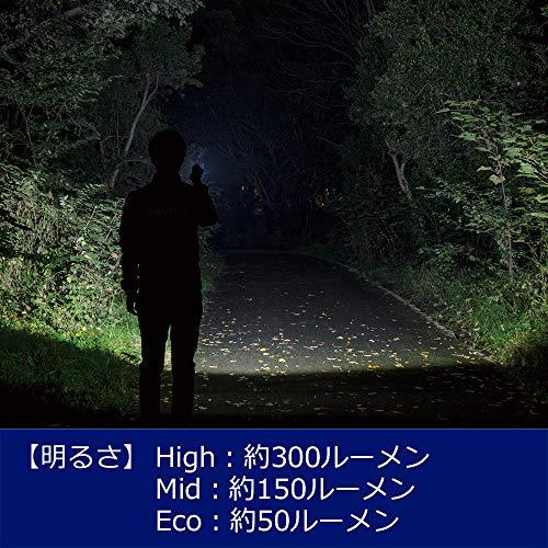 GENTOS(ジェントス) LED 懐中電灯 USB充電式 【明るさ300ルーメン/実用