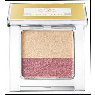 ルナジェナ ワンタッチアイシャドウ ピンクブラウン ベージュローズ ／ひと塗り 簡単 グラデーション 目もと ツヤ 日本製 かがやくコスメ | LUNA JENA