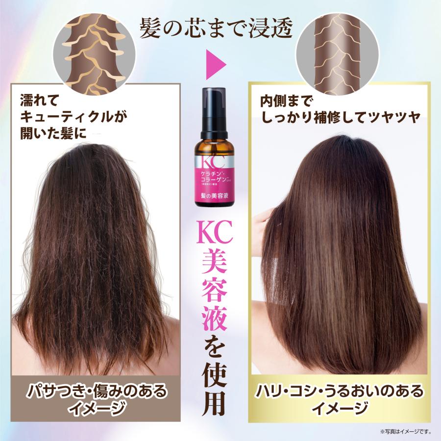 KC 髪の美容液 30ml ヘアトリートメント ヘアパック ケラチン
