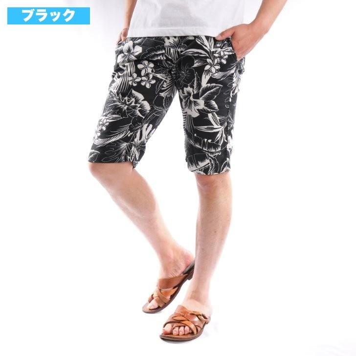 ショートパンツ メンズ ボタニカル柄 花柄 プリント 膝上 短め 白 黒 ネイビー 春 夏 ハーフパンツ ショーツ サーフ お洒落 19 オトカジ 通販 Yahoo ショッピング