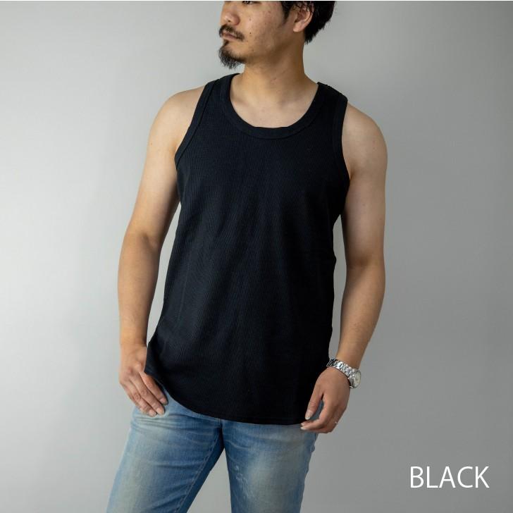 タンクトップ メンズ サーマル ワッフル ビッグシルエット オーバーサイズ ロング丈 ラウンドカット ノースリーブ ロングタンクトップ ビッグタンクトップ 19 オトカジ 通販 Yahoo ショッピング