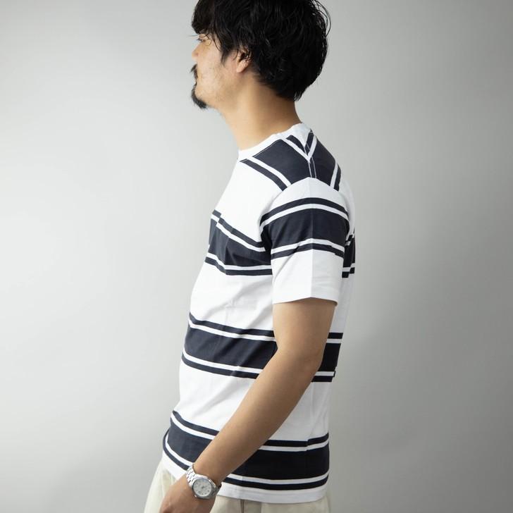 Tシャツ メンズ 半袖 クルーネック ボーダー柄 ランダムボーダー 変則ボーダー 半袖tシャツ ボーダーtシャツ メンズtシャツ カットソー トップス サーフ お洒落 19 オトカジ 通販 Yahoo ショッピング