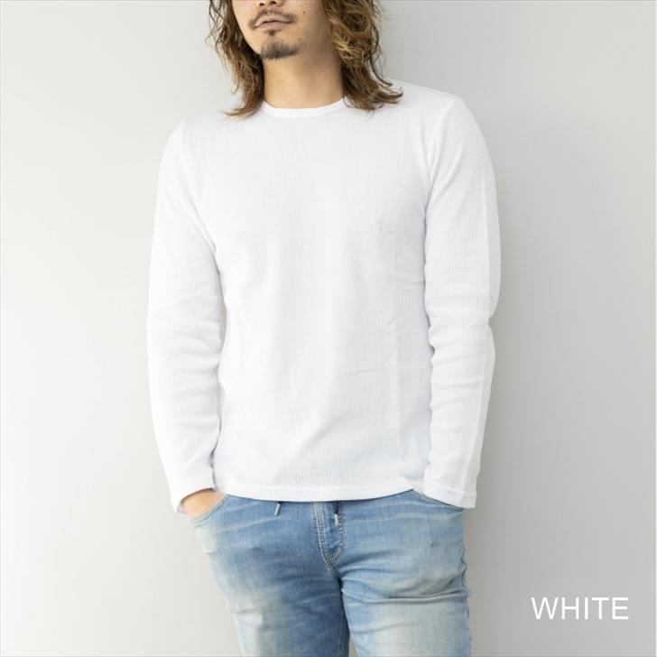 Tシャツ メンズ 長袖 クルーネック ワッフル サーマル スリム 細身 ロングtシャツ ロンt 長袖tシャツ カットソー インナー トップス 春 夏 服 定番 お洒落 19 オトカジ 通販 Yahoo ショッピング