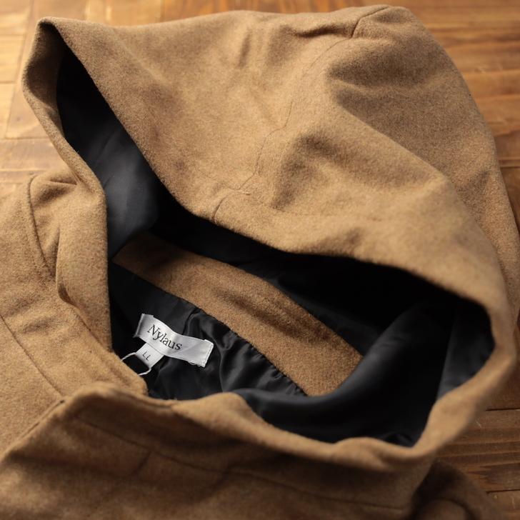 ロングコート メンズ ウール メルトン フード付き 黒 紺 グレー キャメル 秋 冬 ガウンコート オーバーコート フーデットコート カジュアル お洒落 19 オトカジ 通販 Yahoo ショッピング