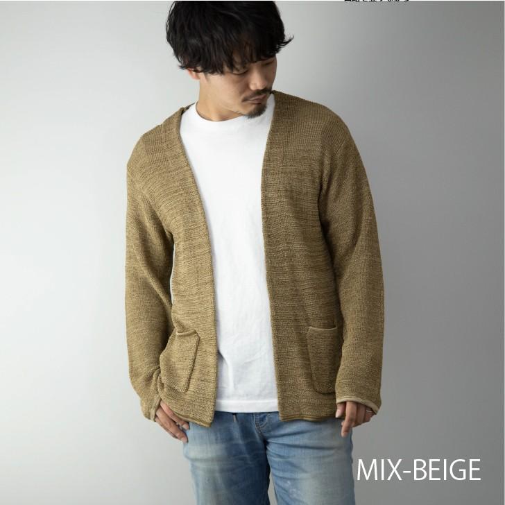 カーディガン メンズ ボタンレス 法被 ハッピ 麻ライク リネン風 シンプル サマーニット ボタンレスカーディガン トップス カジュアル 仕事着 冷房対策 お洒落 オトカジ 通販 Yahoo ショッピング