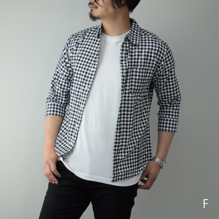 チェックシャツ メンズ 7分袖 ギンガムチェック レギュラーカラー 薄手 7分袖シャツ シャツ 7分袖 カジュアルシャツ ビジネスシャツ チェック柄 仕事着 オトカジ 通販 Yahoo ショッピング