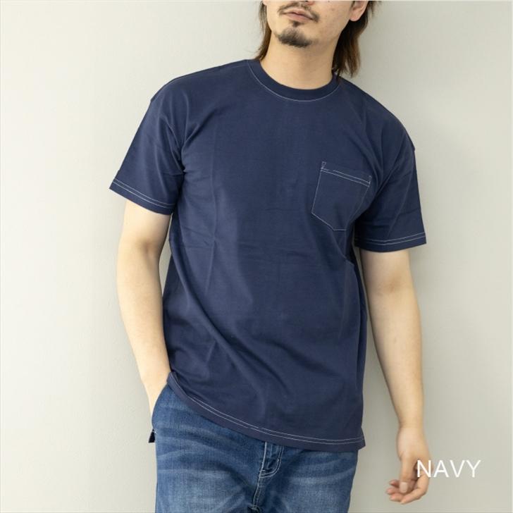 Tシャツ メンズ 半袖 ピーチスキン生地 天竺 ポケット付き 半袖Tシャツ ポケットTシャツ カジュアル ルームウェア 部屋着 パジャマ ワンマイルウェア 夏 服｜otokazi｜04