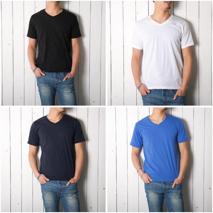 半袖tシャツ メンズ Vネック カットソー インナー トップス 無地 白 黒 紺 青 グレー サックス 赤 紫 春 夏 送料無料 お洒落 まとめ買い 安い 涼しい 脇汗対策 オトカジ 通販 Yahoo ショッピング