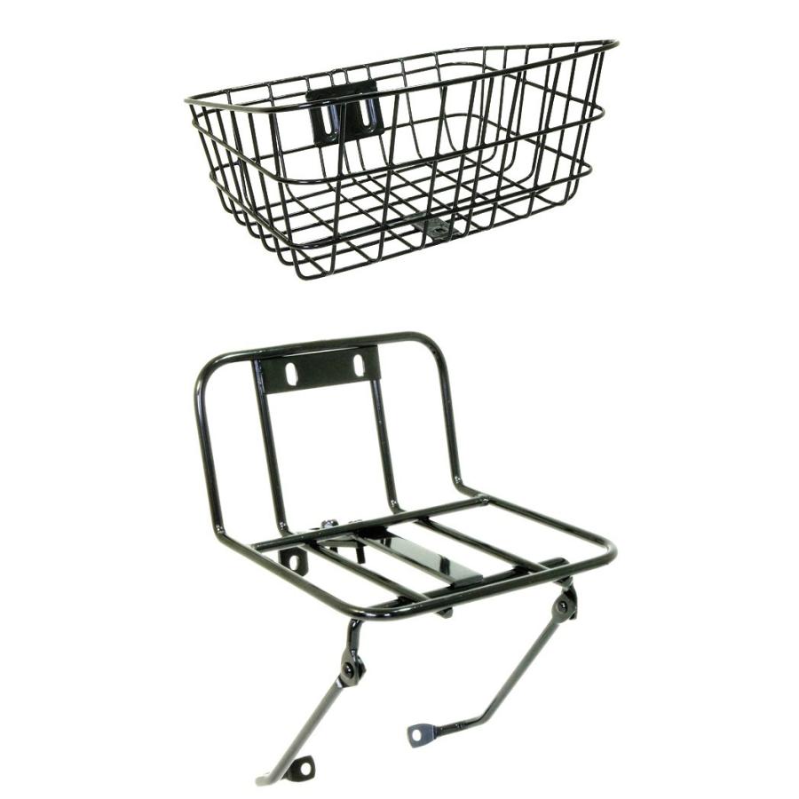MYPALLAS 自転車かご ATBバスケット フロントキャリア 2点セット MY