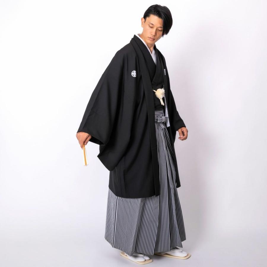 男着物 黒紋付羽織袴 11点フルセット : 男着物の加藤商店 - 通販 男着物 黒紋付羽織袴 11点フルセット : 男着物の加藤商店 - 通販