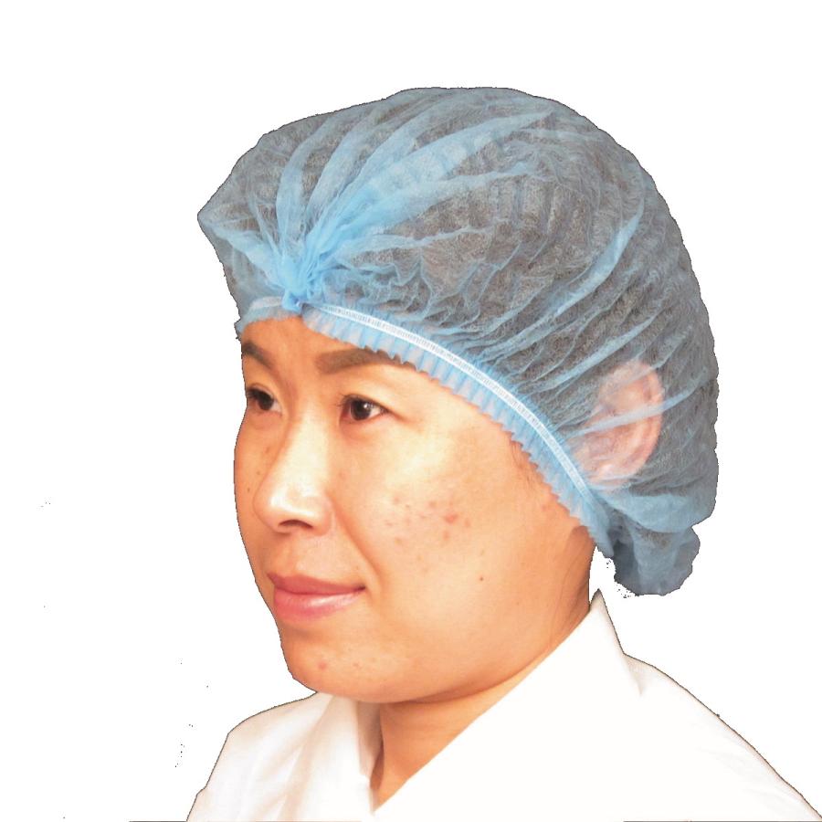 不織布 使い捨て ヘアキャップ ブルー フリーサイズ 2000枚 ジャバキャップI型(青) | 