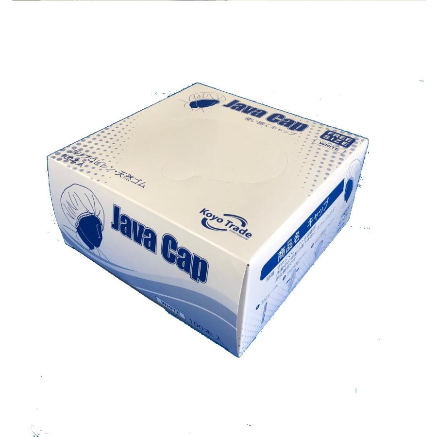 不織布 使い捨て ヘアキャップ ホワイト フリーサイズ 2000枚 ジャバキャップI型(白) |  | 02