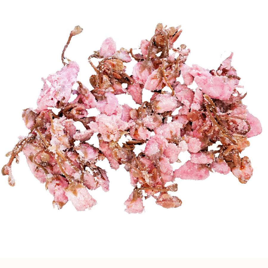 桜の花の塩漬け 茎付き 50ｇ 桜 スイーツ 桜茶 桜おこわ 桜湯 桜のシフォンケーキ 桜製菓用 　小田原産　国産　クリックポスト（ポスト投函）で送料無料｜otokonodaidokoro