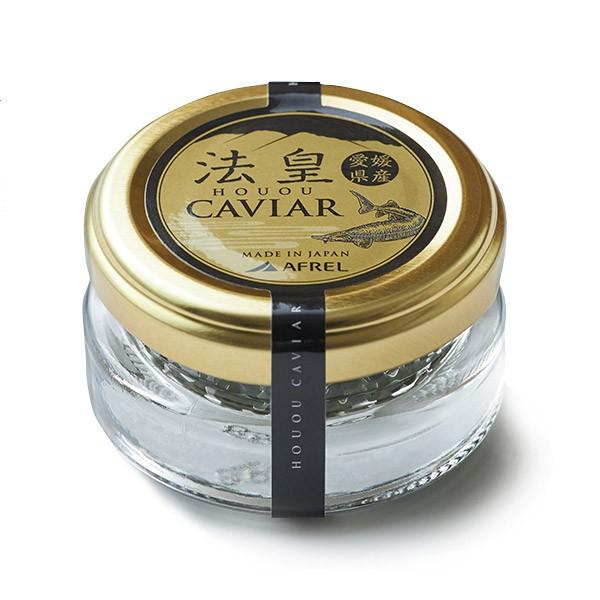 キャビア 国産 法皇 20g 瓶入り 愛媛県 ベステルチョウザメ フレッシュ 非加熱 生キャビア caviar 冷凍｜otokonodaidokoro｜02