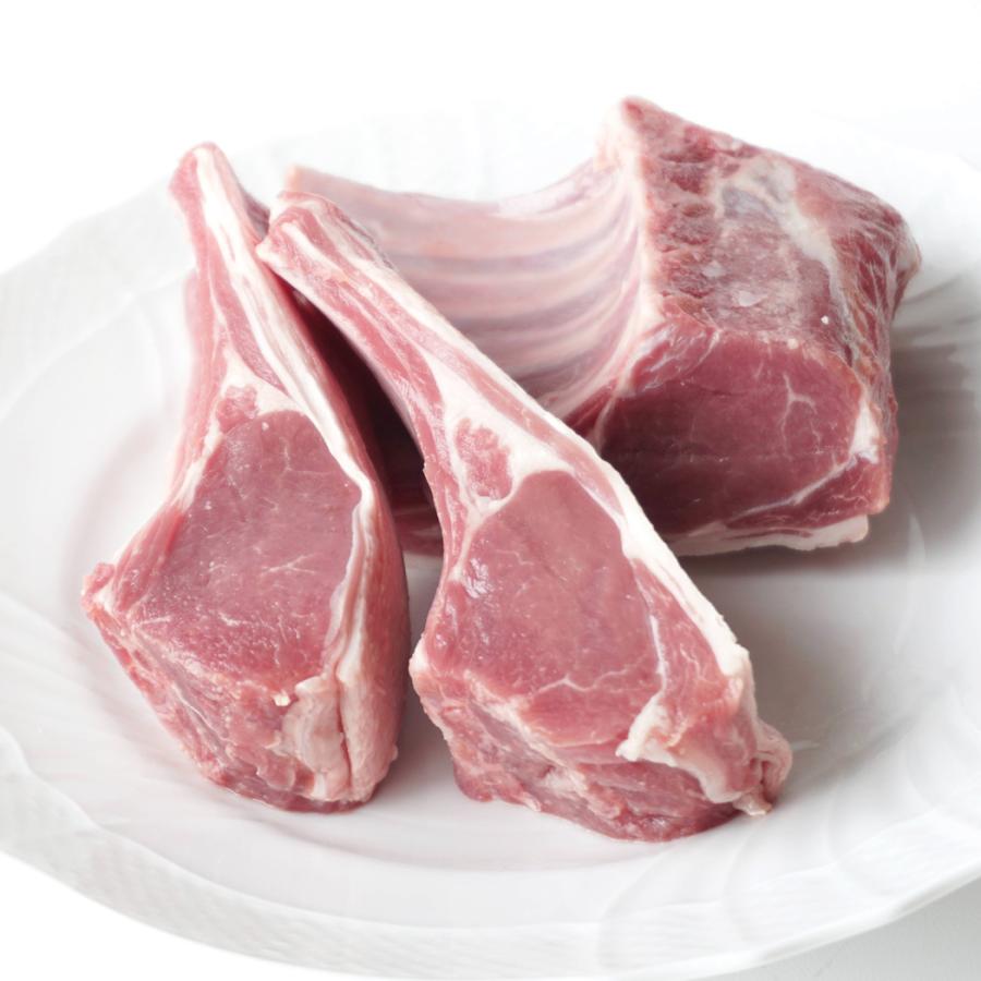 ラム肉 アイスランディックラム 骨付きラック（CFO）仔羊 アイスランド産 12,700円/Kg 約400-600g 不定貫 冷凍 ラム 子羊