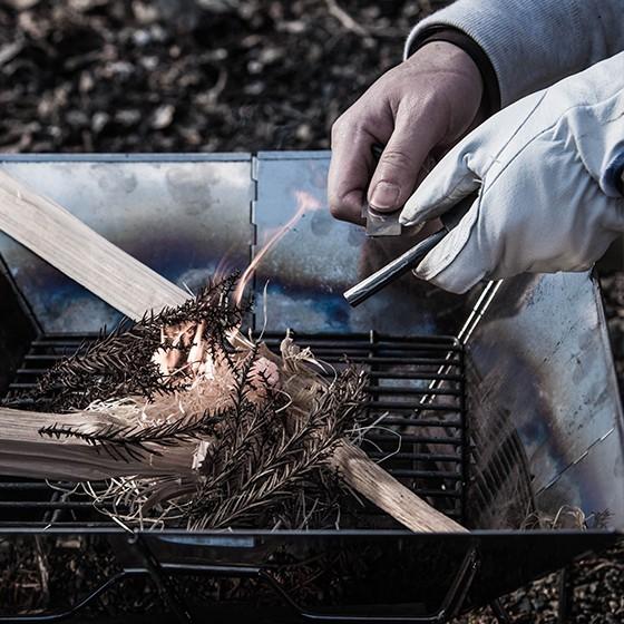 Bush craft ファイヤースターター 火打石 フェロセリウム Bush craft ファイヤースターター 火打石 フェロセリウム