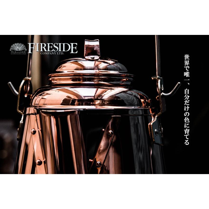 キャンプ ケトル ヤカン 銅製 直火 おしゃれ GRANDMAS Copper Kettle グランマーコッパーケトル 小 ファイヤーサイド FIRESIDE 焚き火 薪ストーブ 薪ストーブ キャンプ ヤカン 焚き火 3L