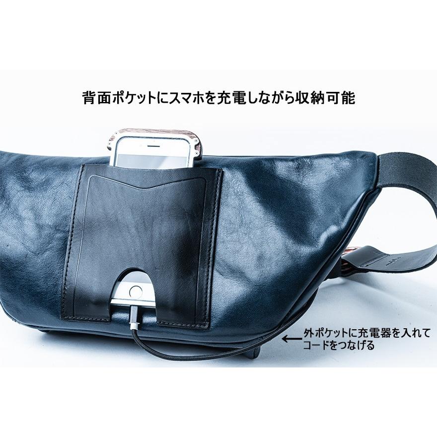 ボディバッグ メンズ 本革 イタリアン レザー 革 moblis ショルダー 