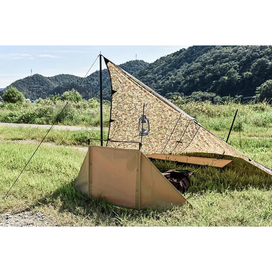 無敵の焚き火幕 本体セット 焚火 陣幕 軍幕 ウィンドスクリーン 自立型