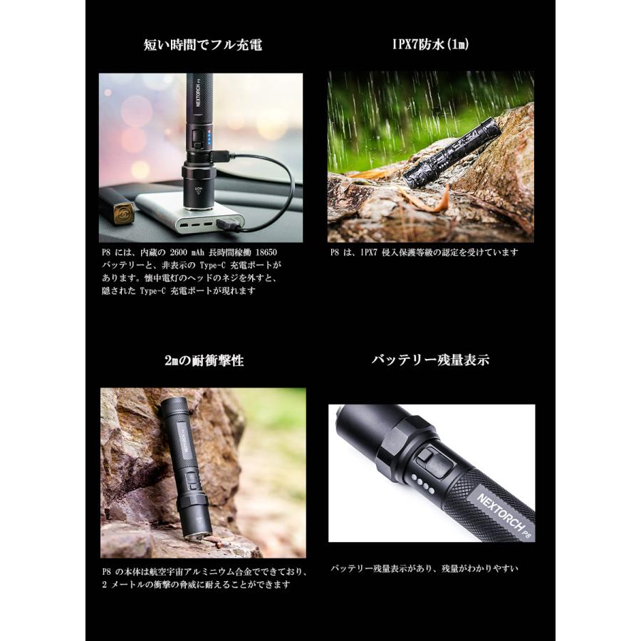 LED ライト ハンドライト タクティカルライト サバイバル 懐中 LED ライト ハンドライト タクティカルライト サバイバル 懐中