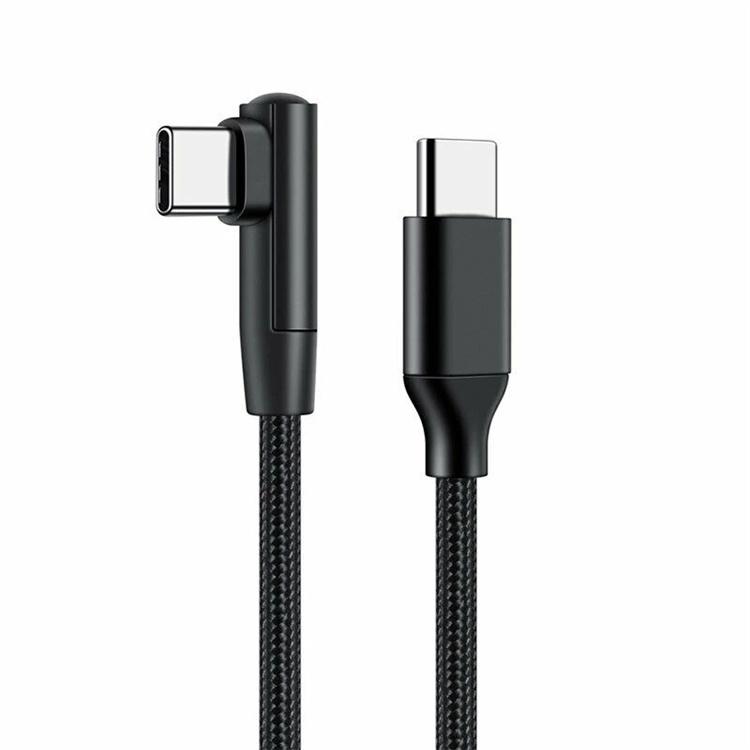 片側直角☆ USB-C to 1m L型 L字 90度 ケーブル 超高耐久 PD 急速充電
