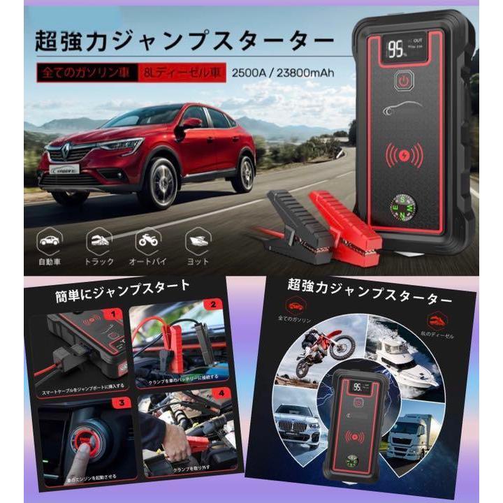 バッテリー上がりを瞬時に一発で解決！☆最大2500Aもの超パワフルで超 