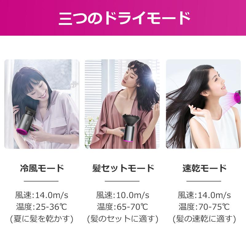 ドライヤー ヘアドライヤー マイナスイオンドライヤー 1500W 大風量
