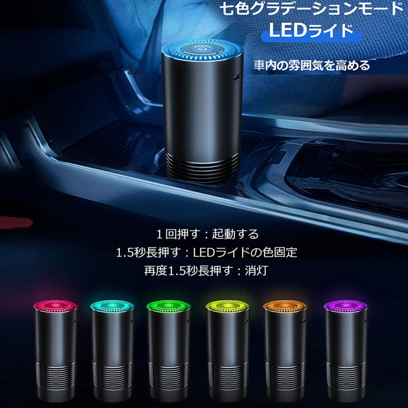 空気清浄機 車載空気清浄機 4重空気清浄 効果 ウィルス対策 タバコ 卓上 Pm2 5 花粉対策 脱臭 マイナスイオン発生 Hepaフィルター Type C充電 800mah B1jhqt1he お得館 通販 Yahoo ショッピング