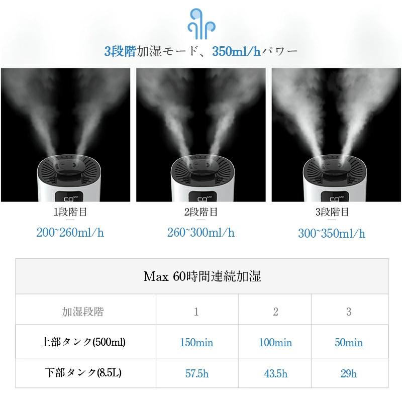 DeliToo 「クーポンで6,980円」加湿器 10L 大容量 超音波式 大型 6重除