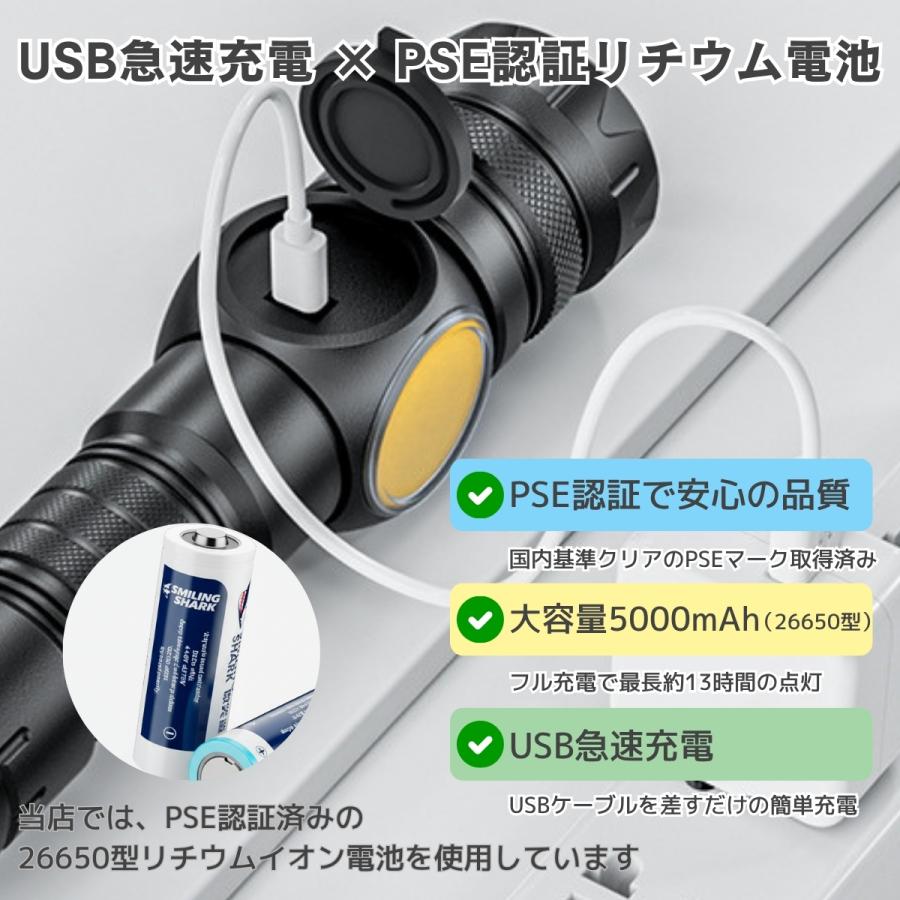 正規品　セメンザルライト＆ビバンクエント 当店は偽装なし【本体+PSE26650電池5000mah付でお得！】 3000LM 照射