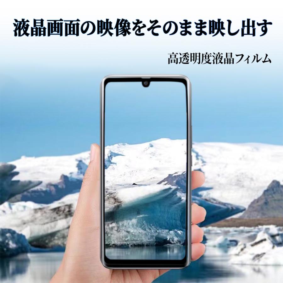 3点セット シャープAQUOS R8 透明ソフトケース+強化ガラスフィルム＋
