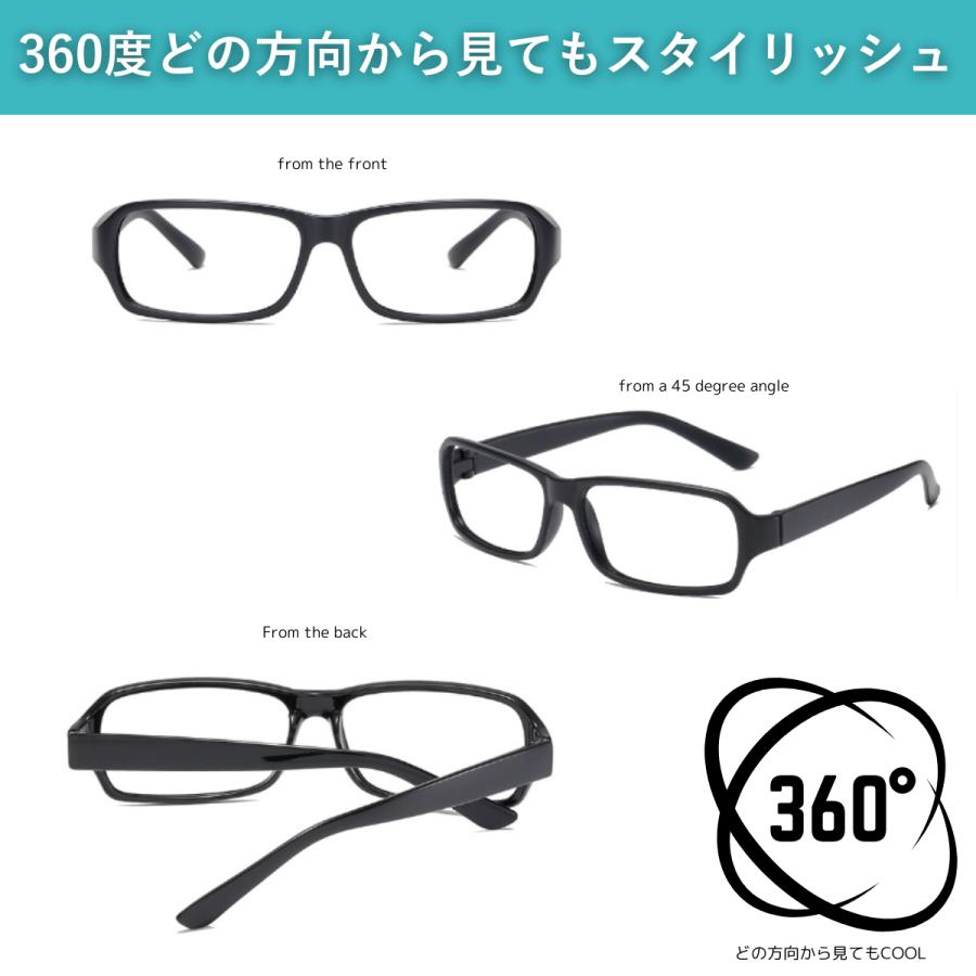 度無しブルーライトカットメガネ4種類】丈夫で壊れにくい パソコン