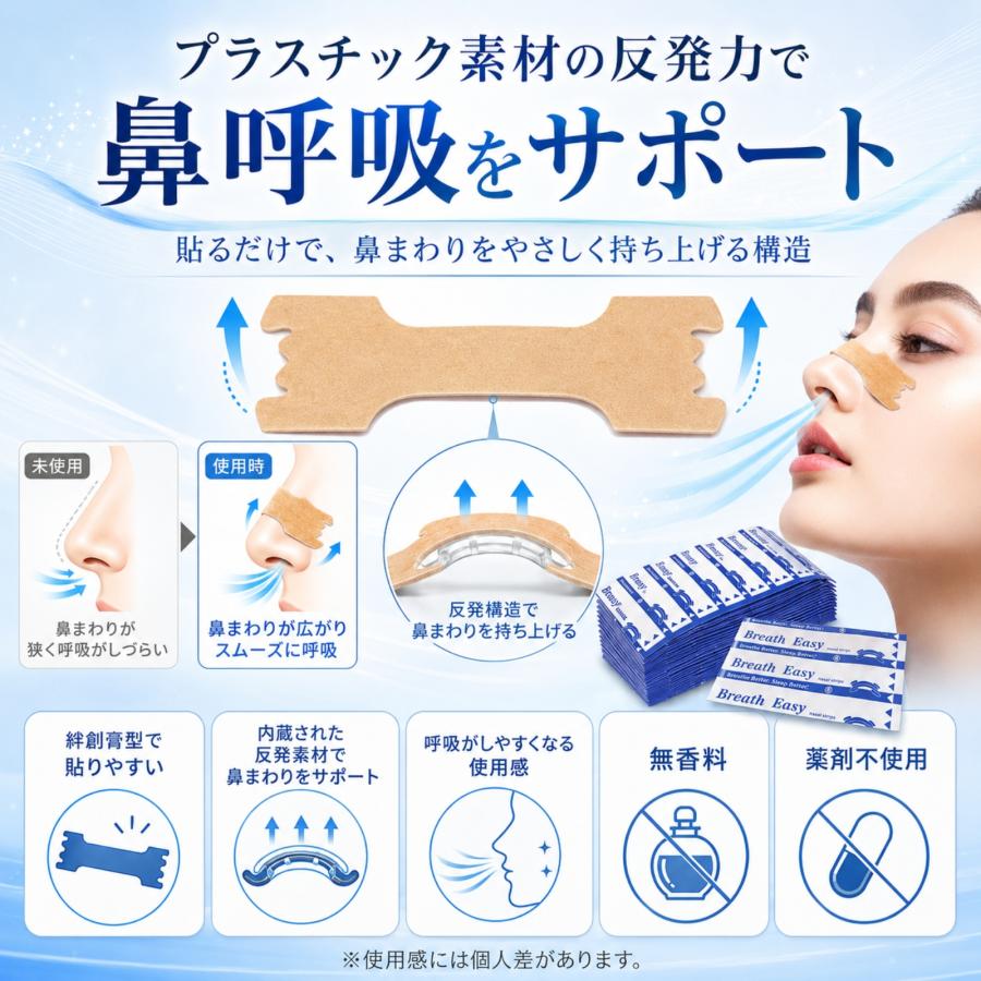 300枚 鼻腔拡張テープ 【MサイズLサイズ 選べる2サイズ】 鼻孔拡張
