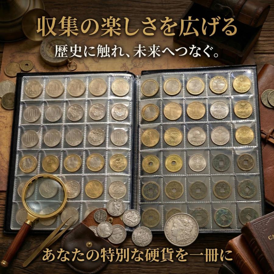 480枚収納 ポケット コインアルバム 16ページ コインコレクション