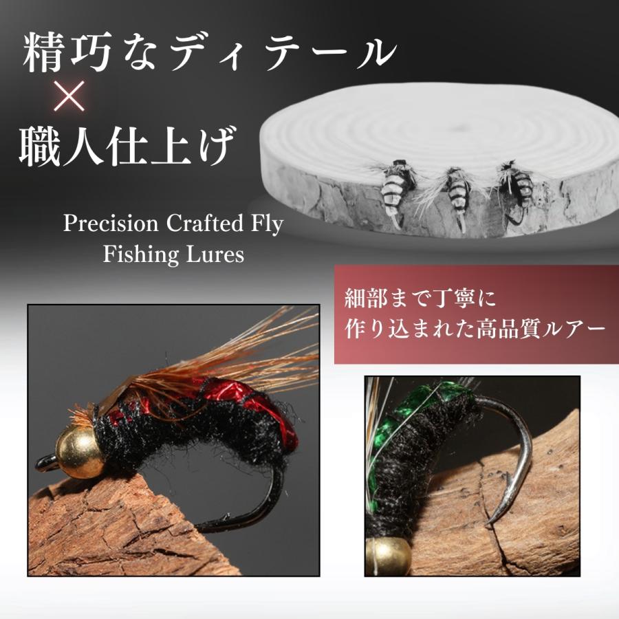 ビーズヘッドフライ【5個セットサイズ＃8】フライフィッシングフライ