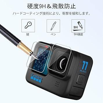 2セットで合計6枚 Gopro Hero 12/ 11/Hero 10 / 9 Black保護
